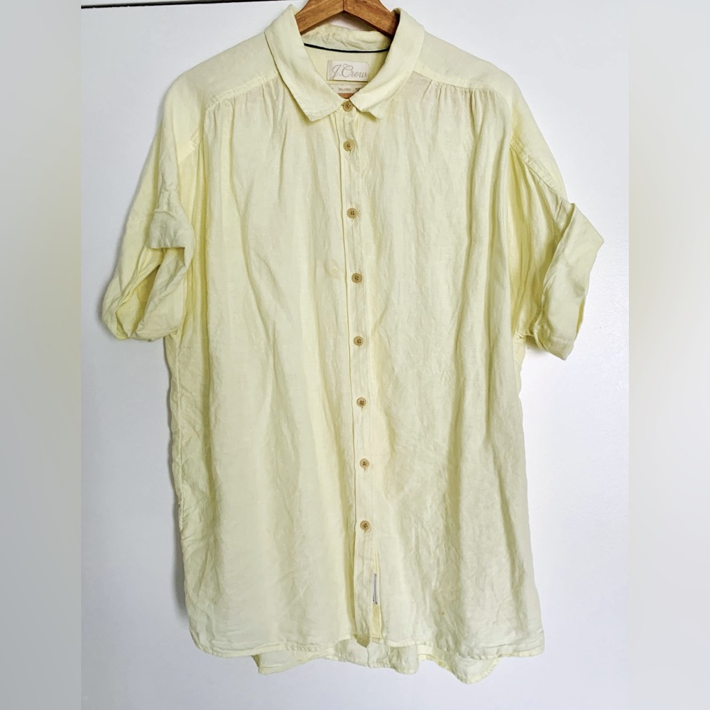 JCREW Woman’s Short Sleeve Linen Shirt